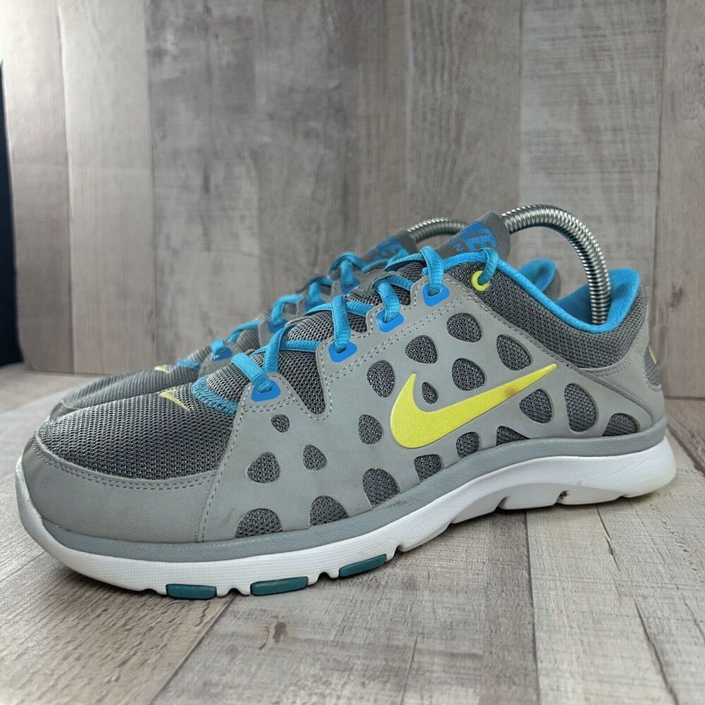 Nike Flex Supreme TR Women' 9 FItsole Running Shoes Sneaker Gray Teal 537509-007